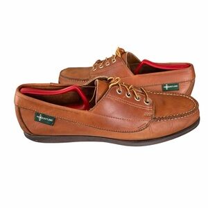 Eastland Men's Tan Leather Boat Shoes Size 10